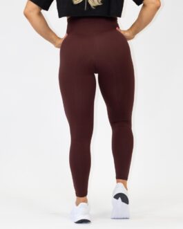 Recycled training tights, plum