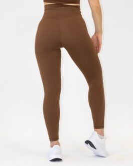 Recycled training tights, brown